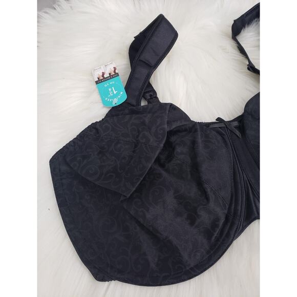 NEW Bali Bra 42DD Solid Black Minimizer Underwire Style DF3562 - Picture 2 of 8